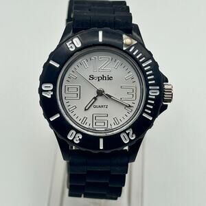 Sophie White Dial Women’s Quartz Watch, Black 35mm Working
